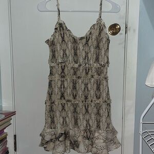 Snake skin print dress!